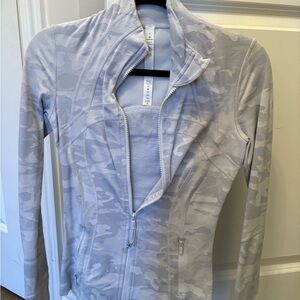 lululemon athletica Light Gray Camo Utility Jacket